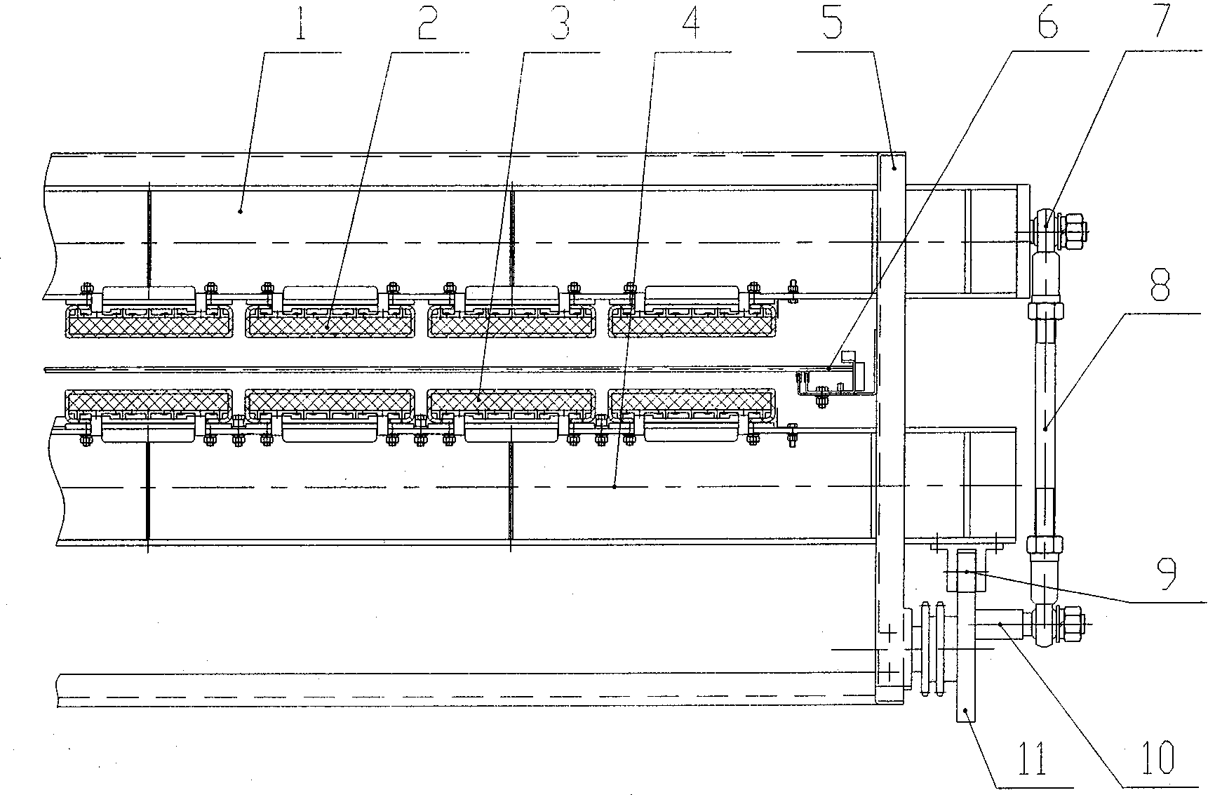 Rape-seed cake anti-drop device and dehumidifier equipped with the rape-seed cake anti-drop device