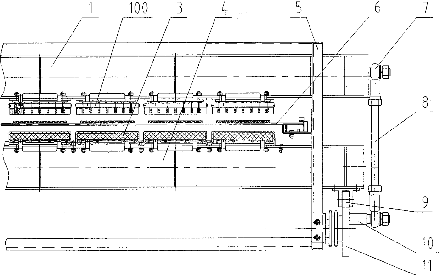 Rape-seed cake anti-drop device and dehumidifier equipped with the rape-seed cake anti-drop device