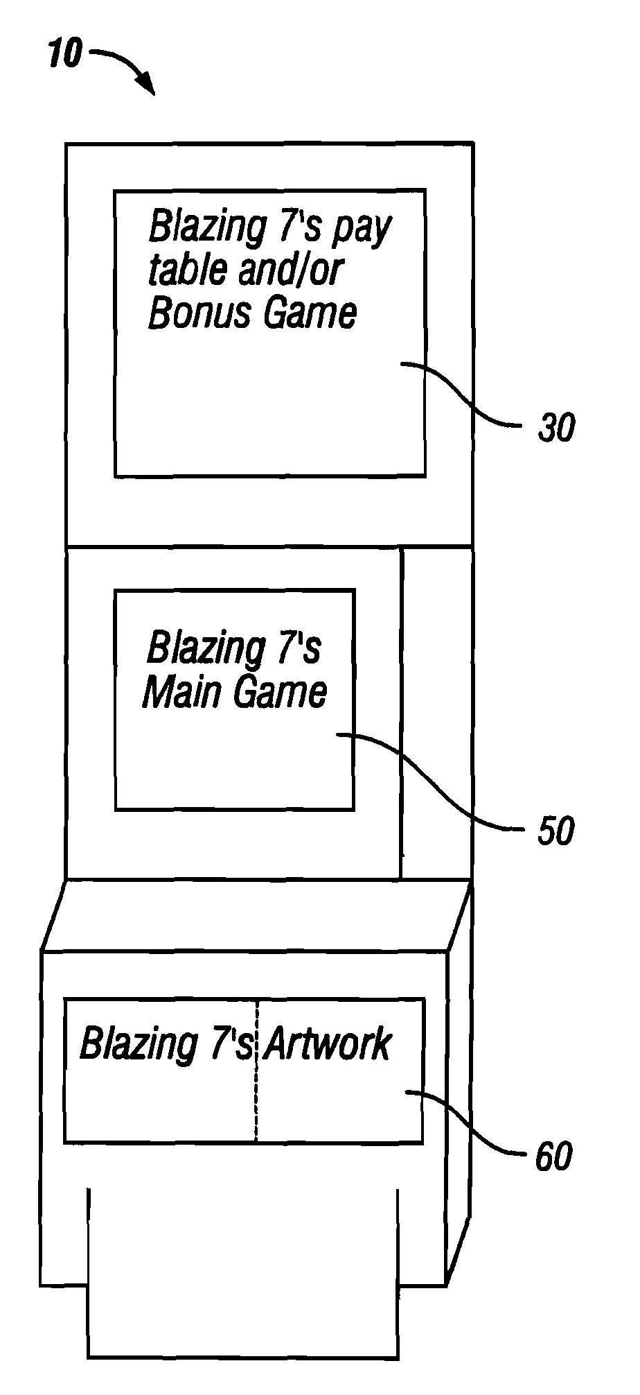 Reconfigurable gaming display and system