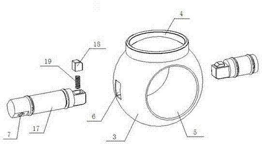 Direct discharging sealing system of closestool