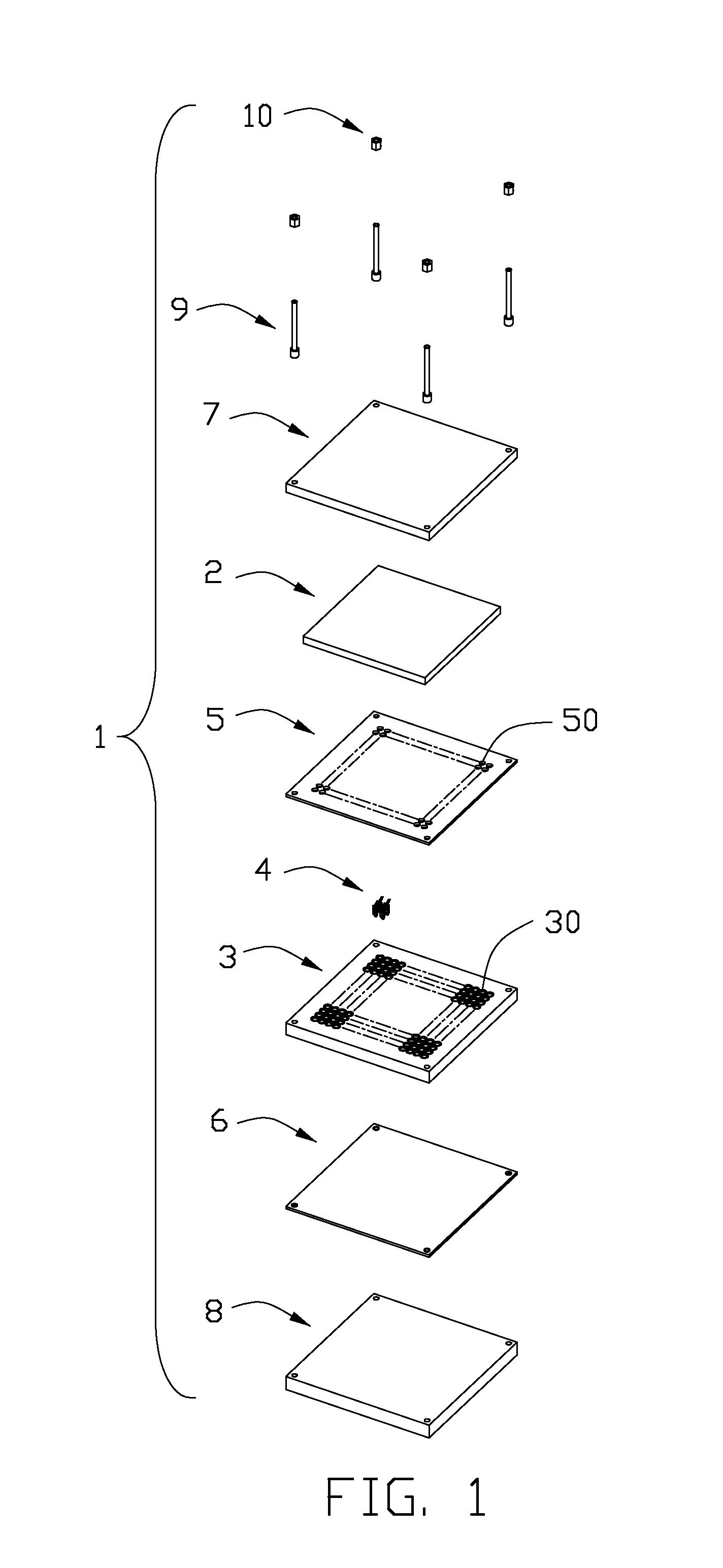 Electrical connection arrangement having PCB with contacts received therein