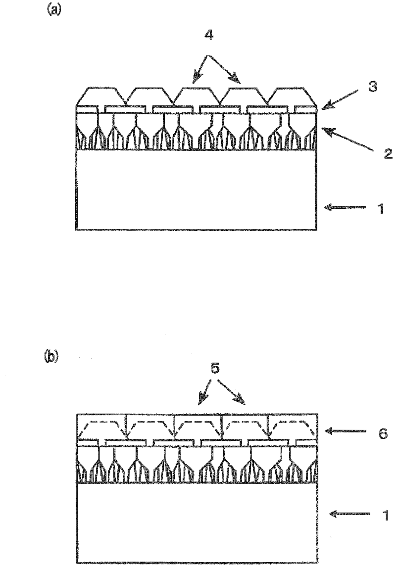 Array type diamond film and method for making the same