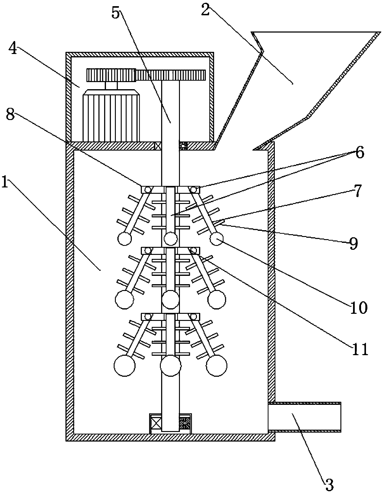 Uniformity degree controllable stirrer used in laboratory