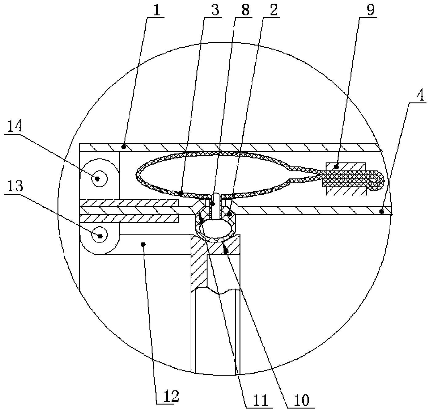 Protective cover inflation type seal ring mounting structure