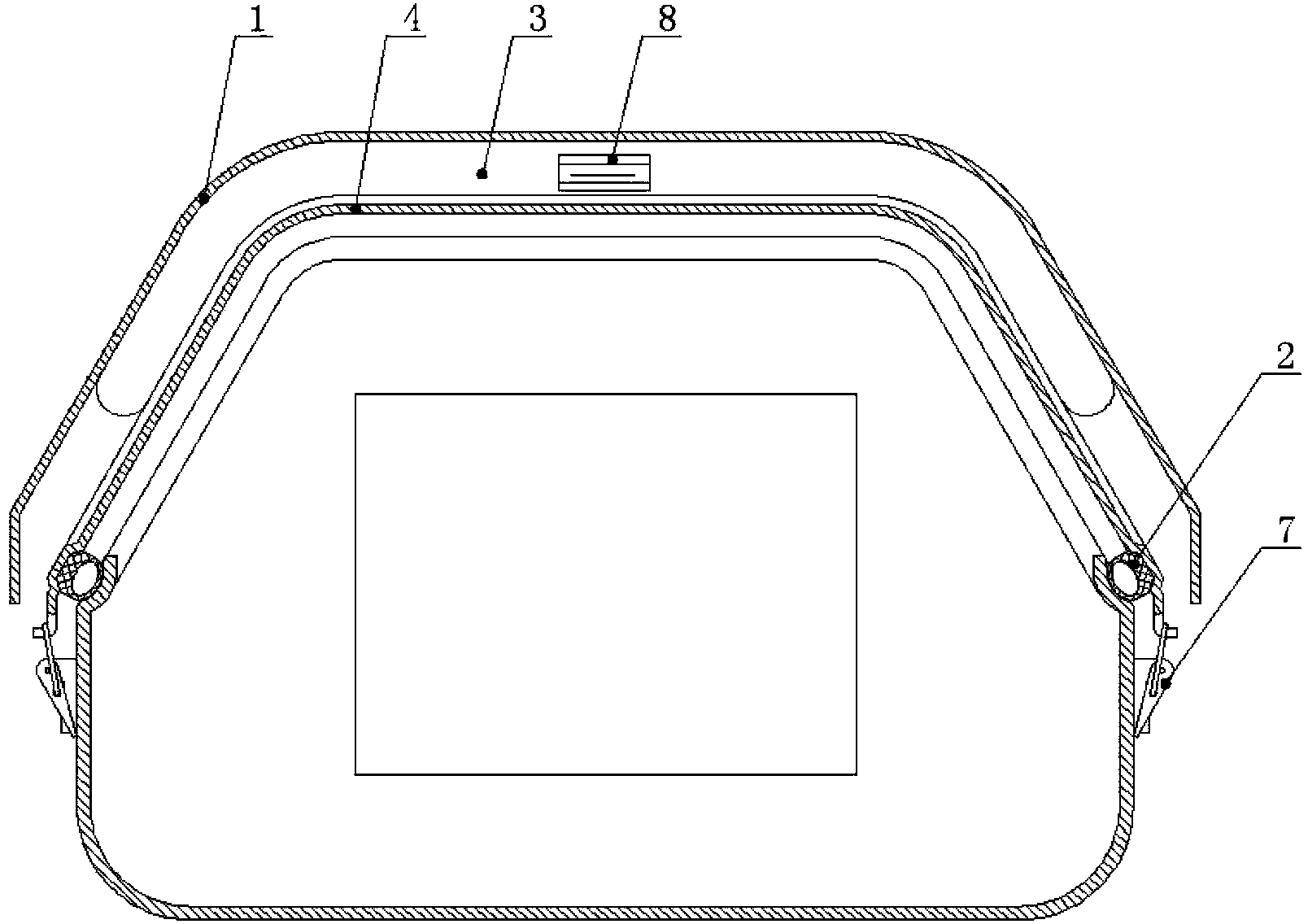 Protective cover inflation type seal ring mounting structure