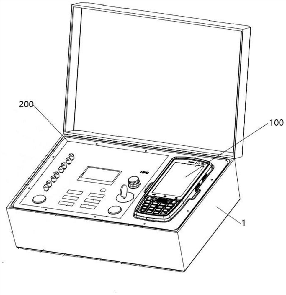 Electronic detonator initiation device and working method thereof