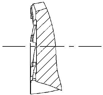 A finish-milling high-precision guide-surface welding type cemented carbide spiral end mill