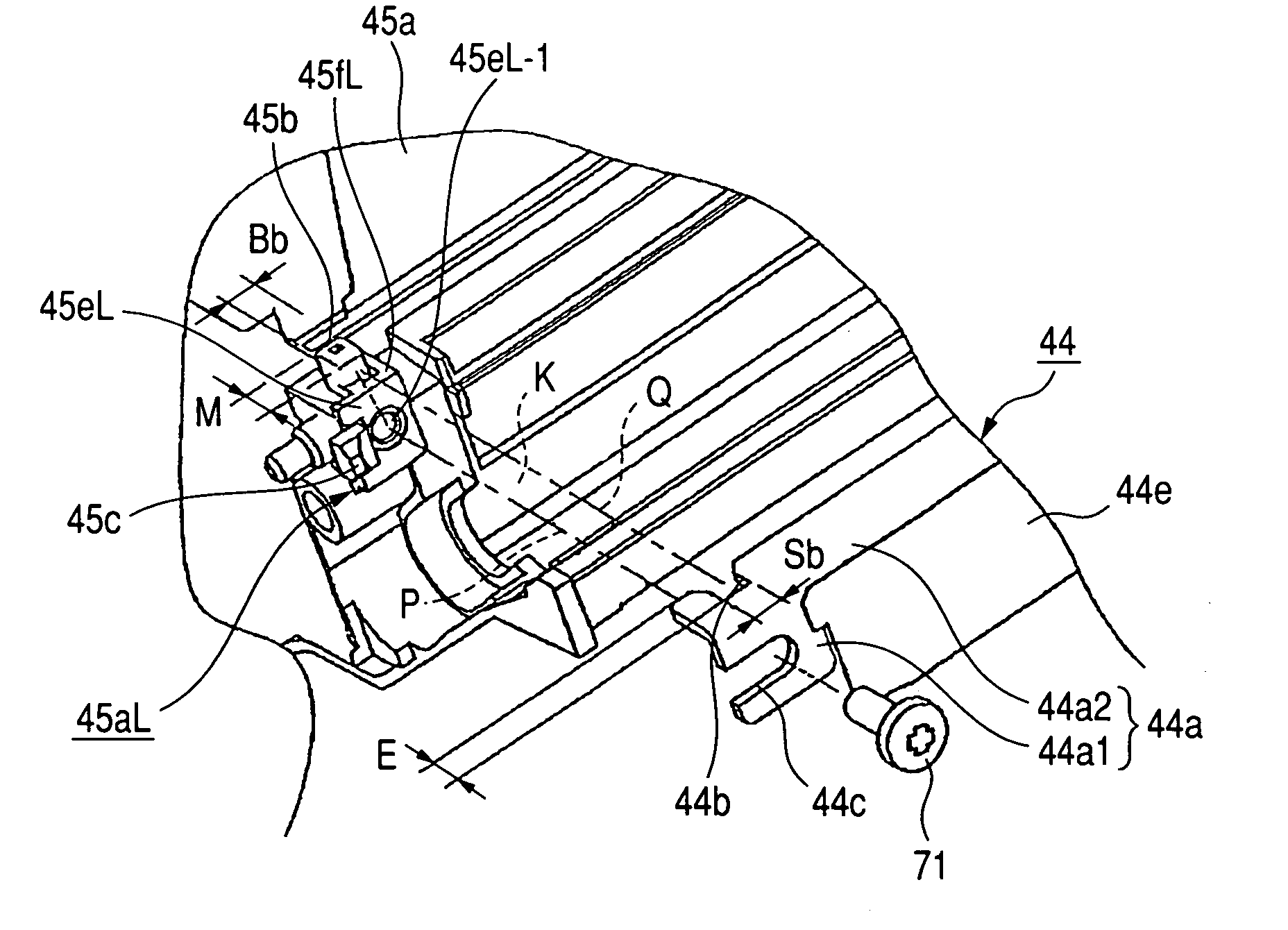 Developing device, process cartridge, developer layer regulating member, and developer layer regulating member attaching method