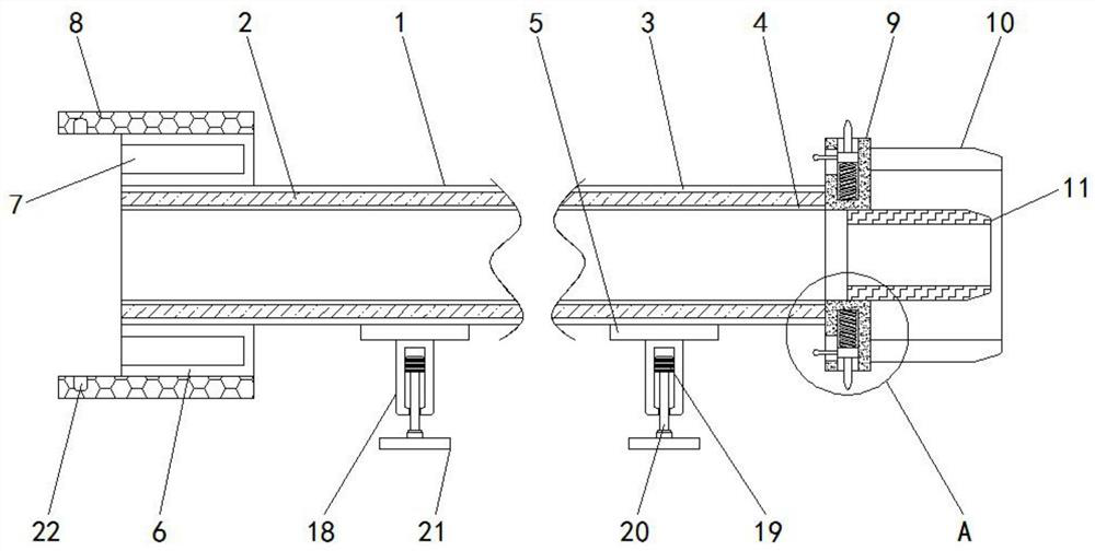 Internal anti-corrosion metal pipe convenient to connect and sleeve