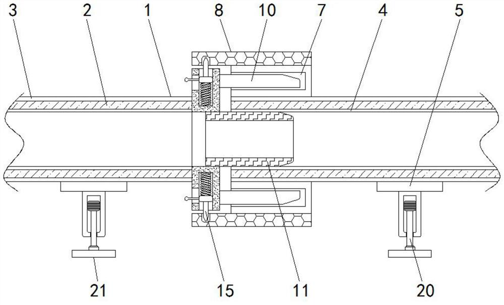 Internal anti-corrosion metal pipe convenient to connect and sleeve