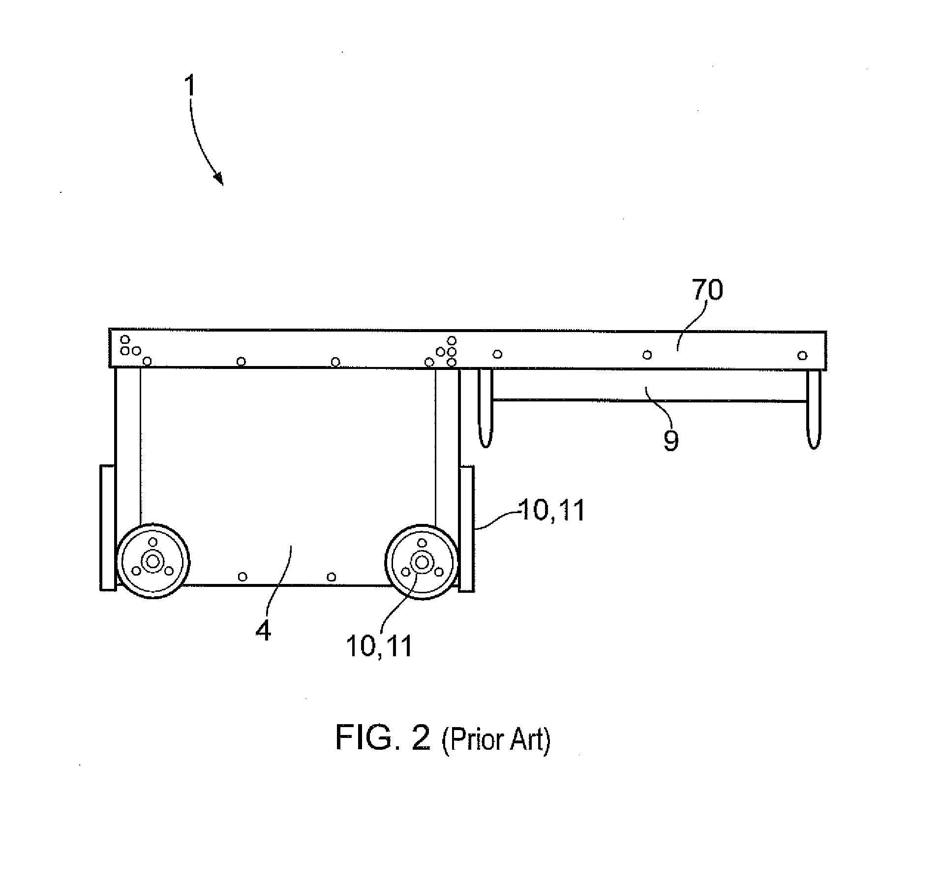 Robot for transporting storage bins