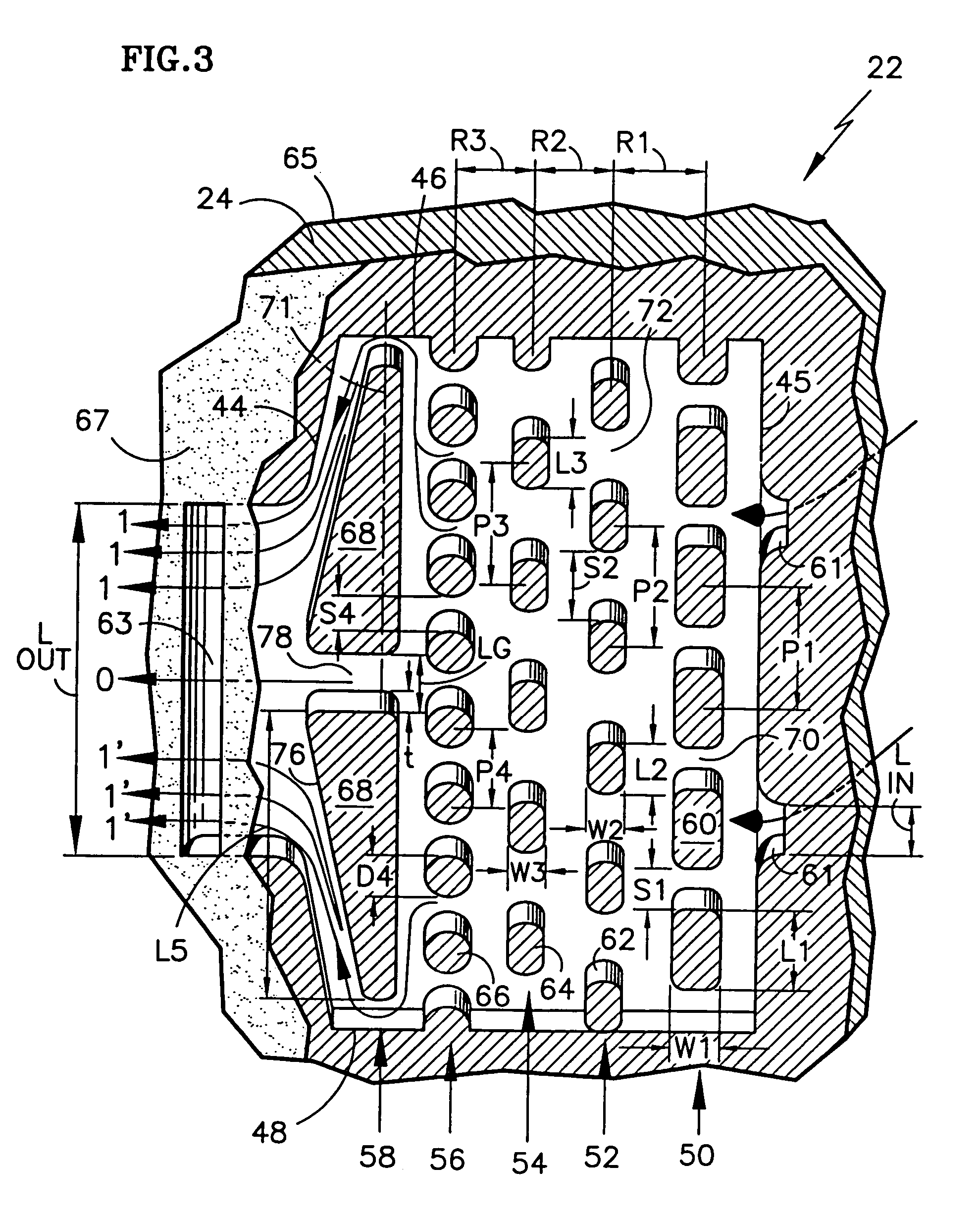 Microcircuit cooling for a turbine airfoil