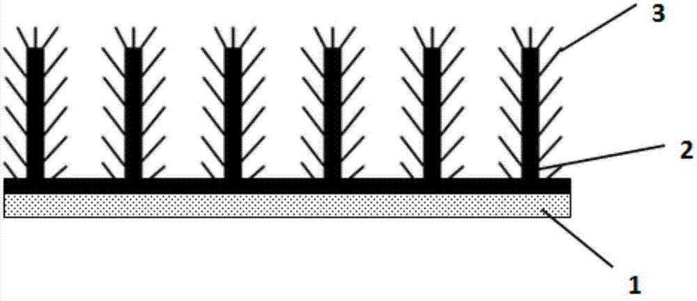 Three-dimensional nano-structure array and preparation method and application thereof