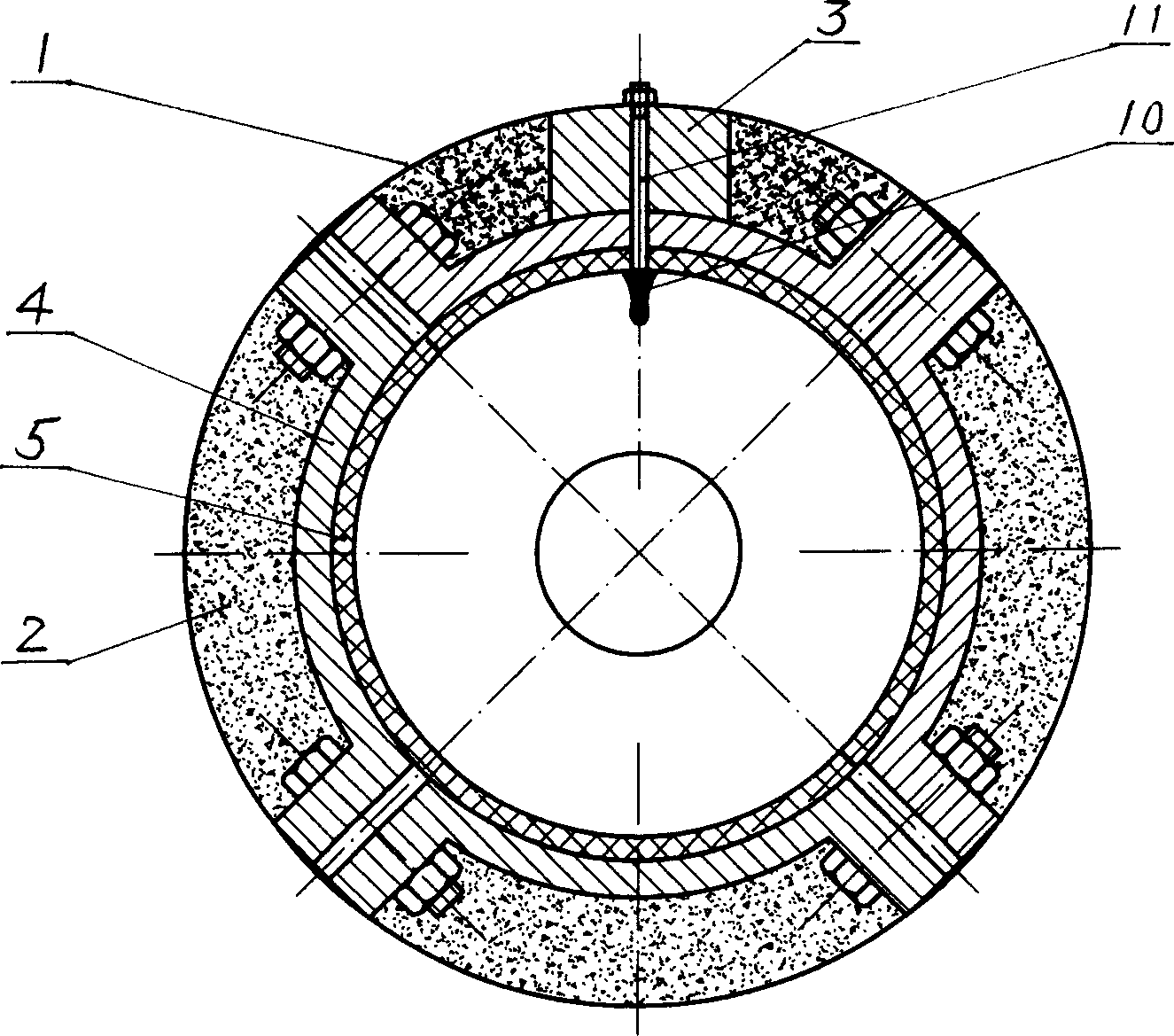 Suspension type plastic steel rotating drum