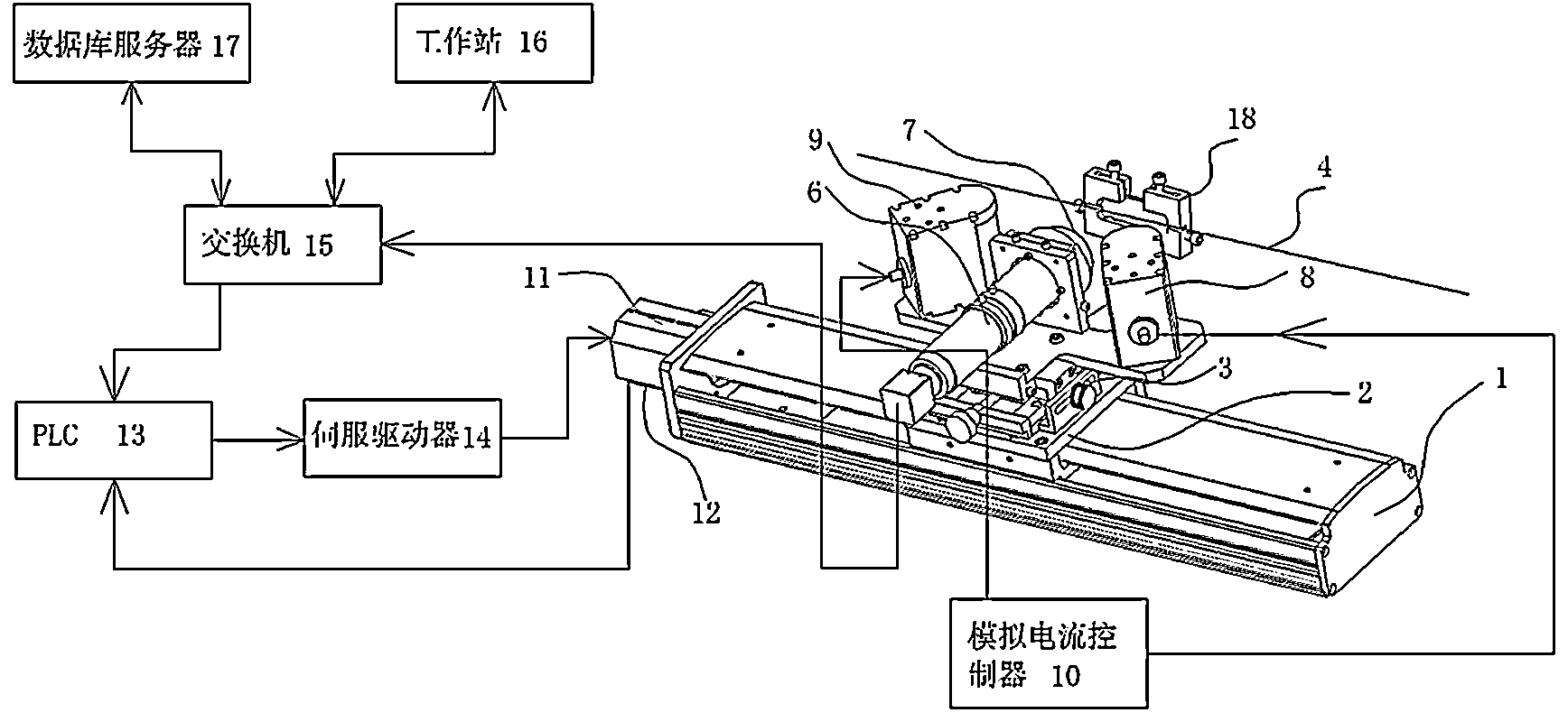 Diamond wire particle online quality inspection device based on machine vision