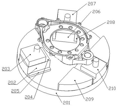 Brake bottom plate machining production line