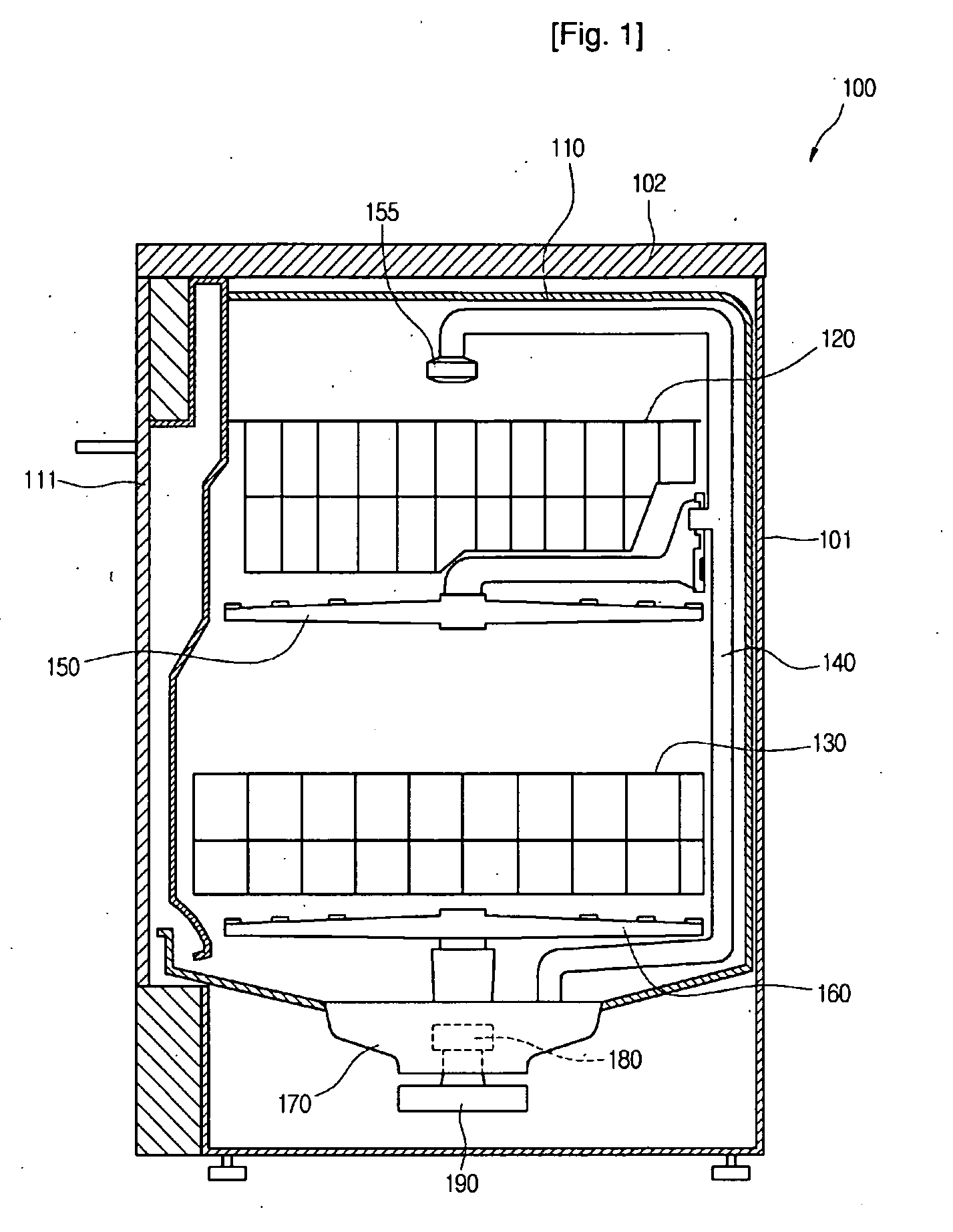 Nozzle Structure of Dish Washer