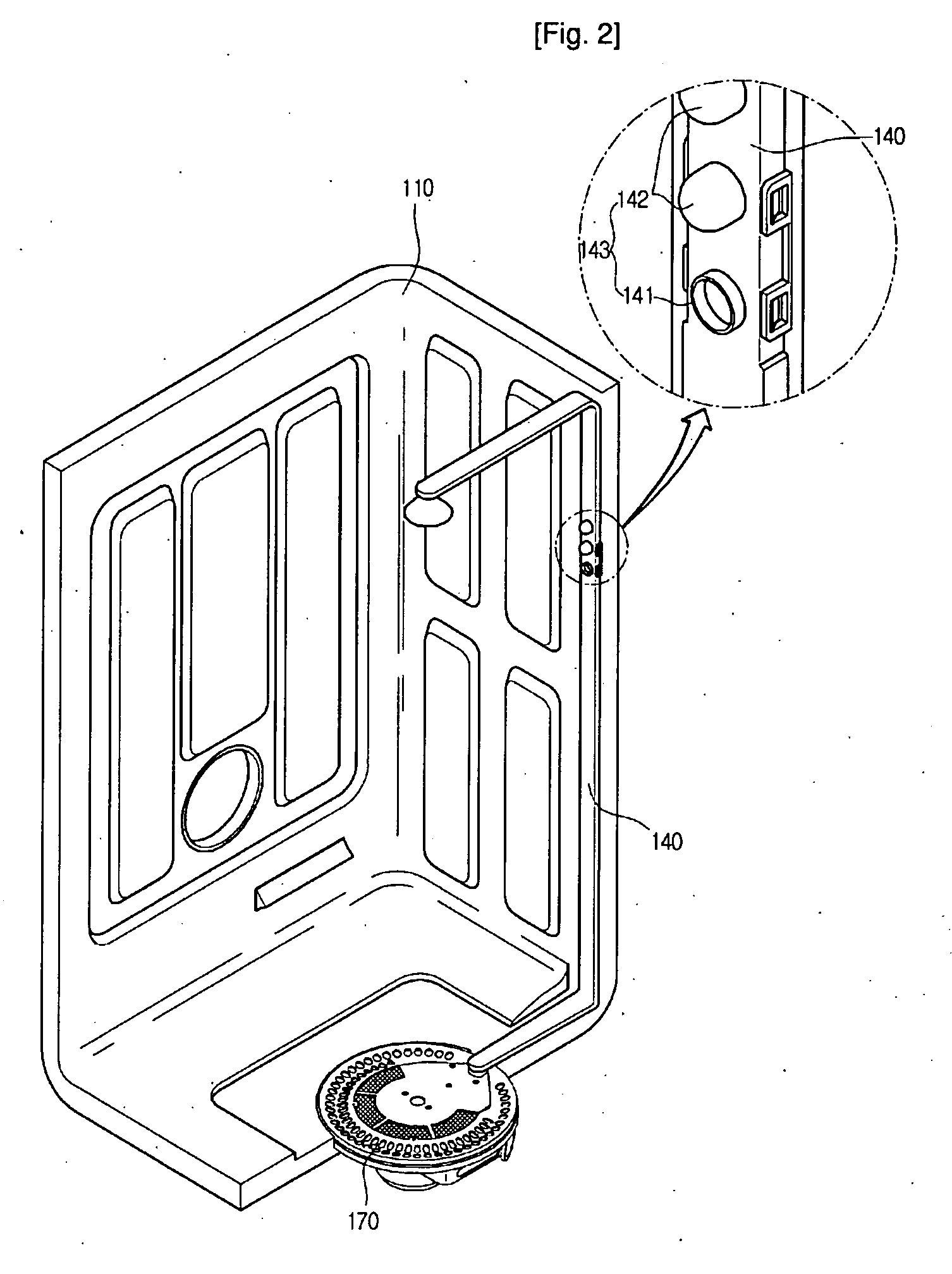 Nozzle Structure of Dish Washer