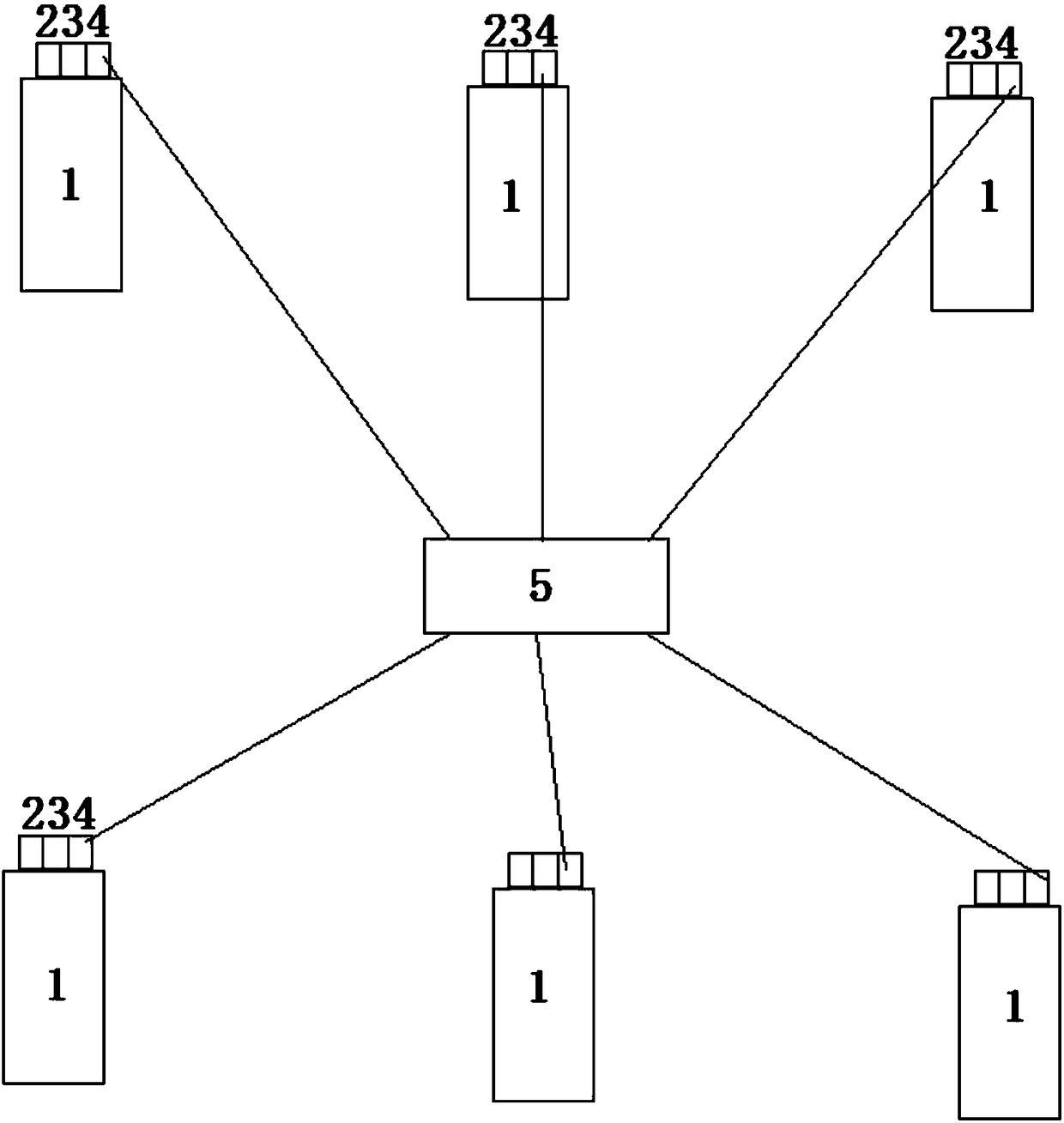 Passenger flow detection device based on WiFi technology