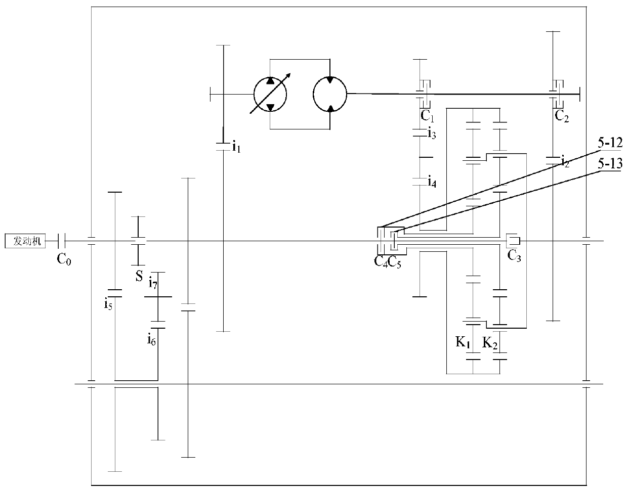 Multi-mode switching power transmission system with variable planetary gear characteristic parameters