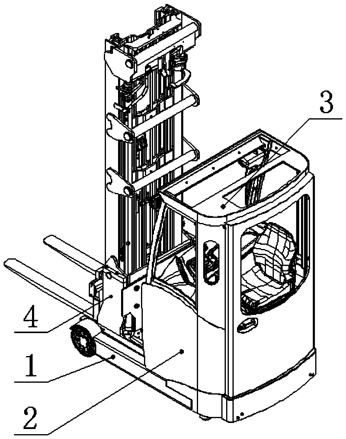 Forklift truck cab