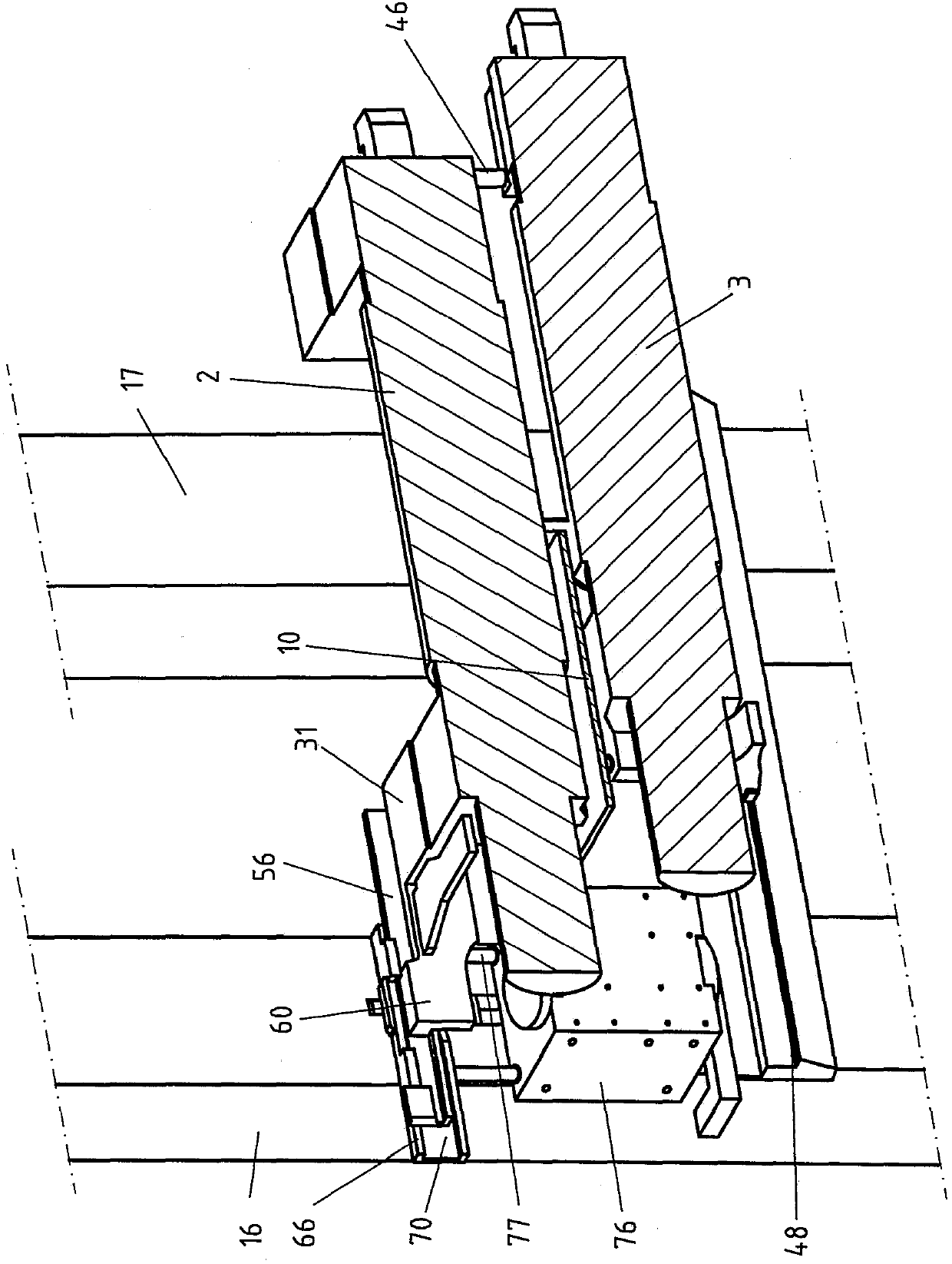 Roll stand and method for changing work rolls