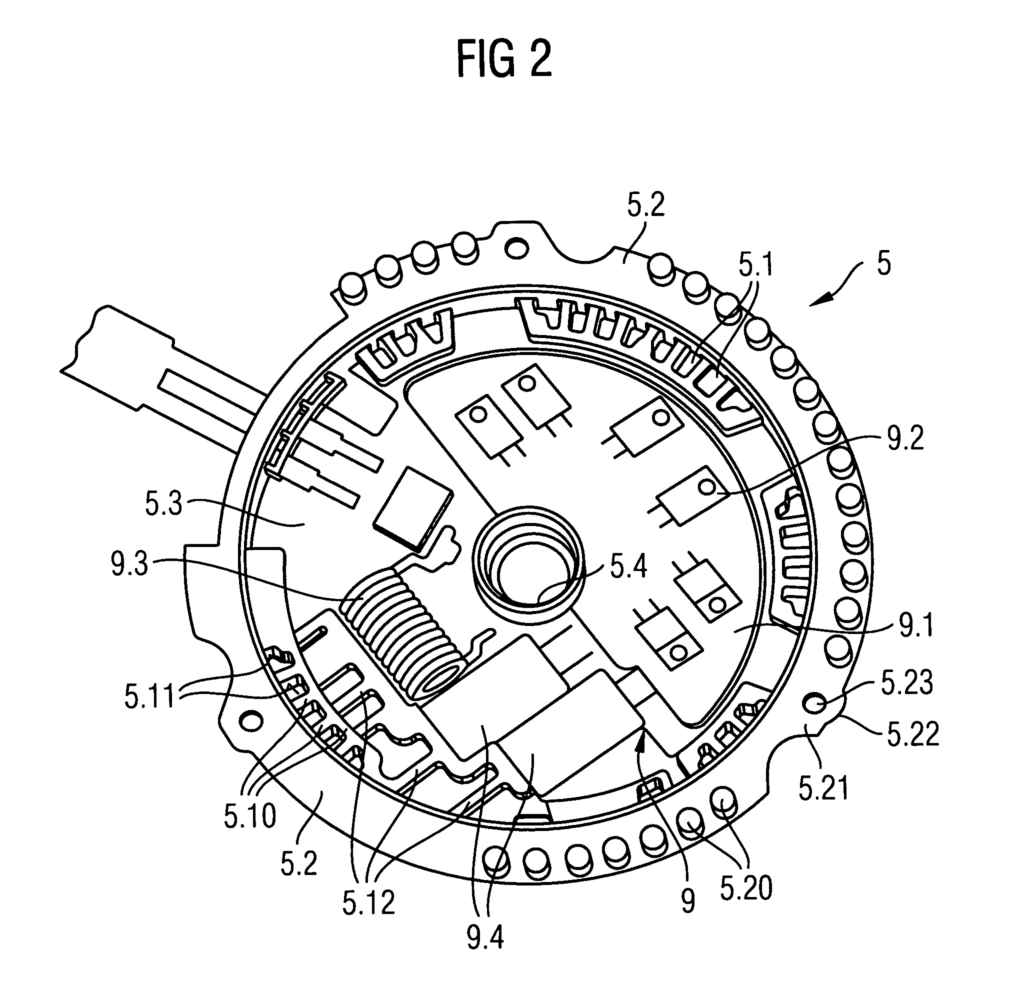 Cooling fan with electric motor