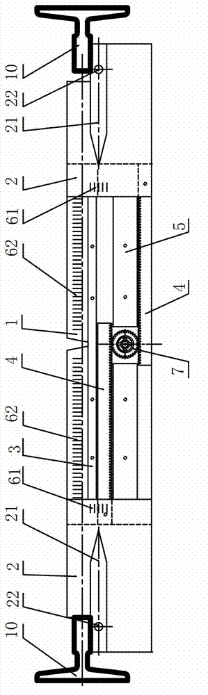 Adjustable elevator guide rail detecting device