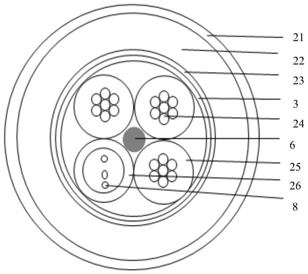 An optoelectronic composite cable