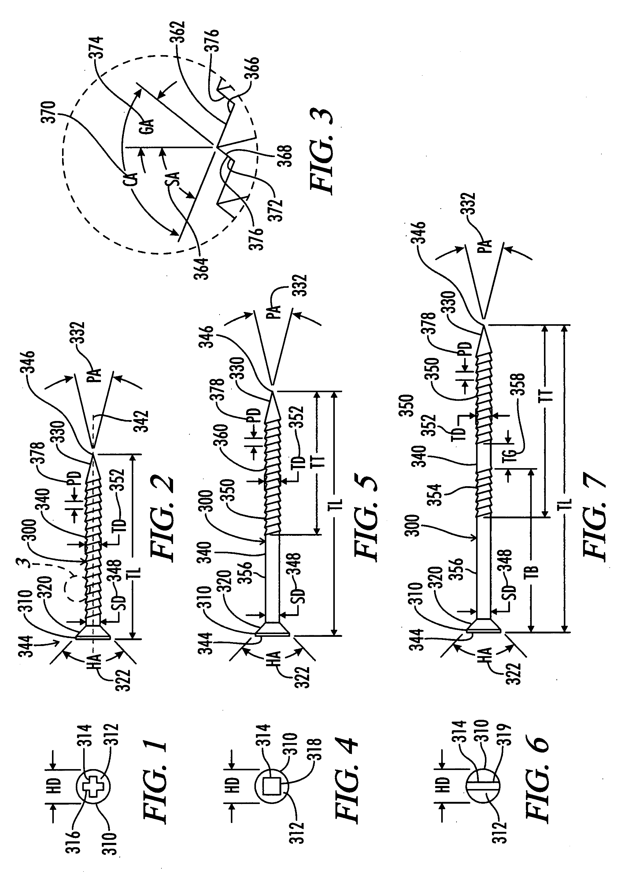 Mushroom-compaction and asymmetric-thread impact-drivable screw