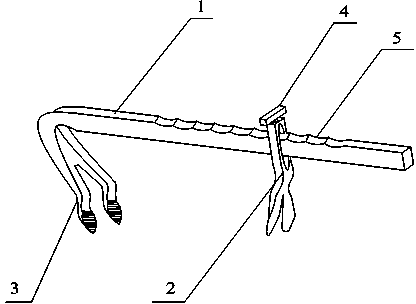 Building form plate fixing clamp