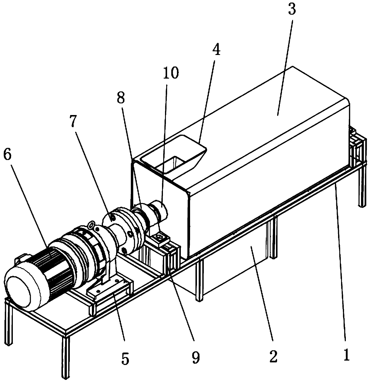 Oil-water separation device for kitchen organic garbage