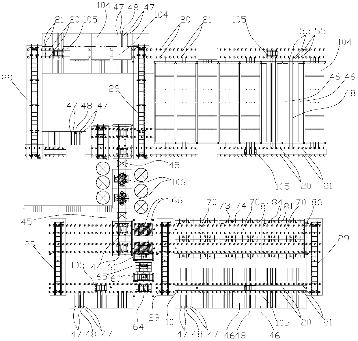 Multipurpose precast concrete component production line and application method thereof