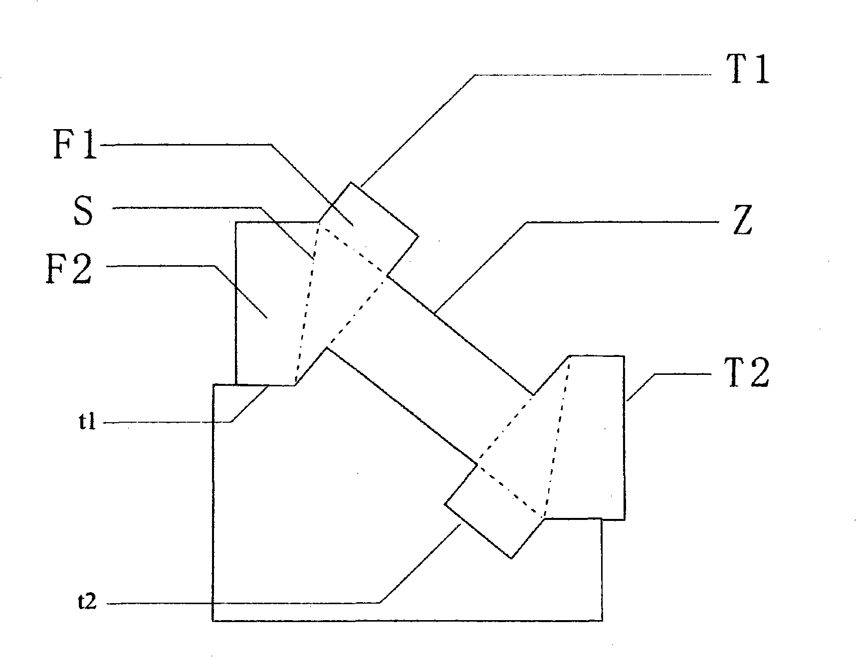 Building block for tilted H-shaped built and superposed wall