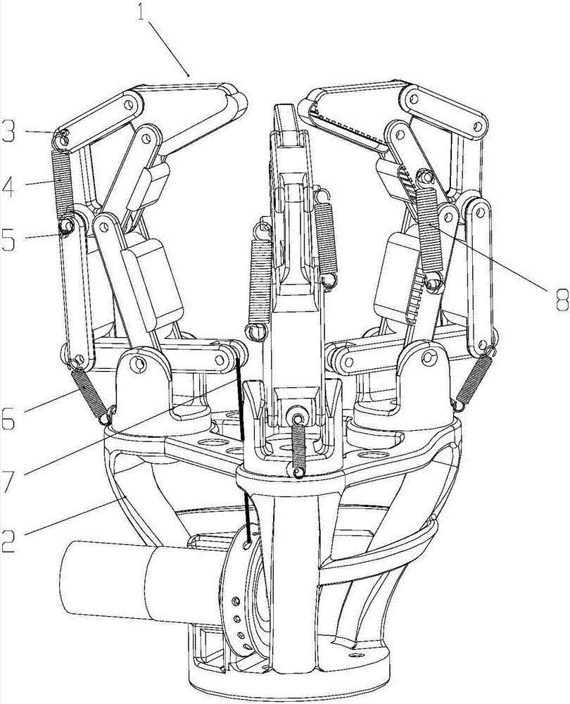 Flexible Adaptive Underactuated Robot Gripper