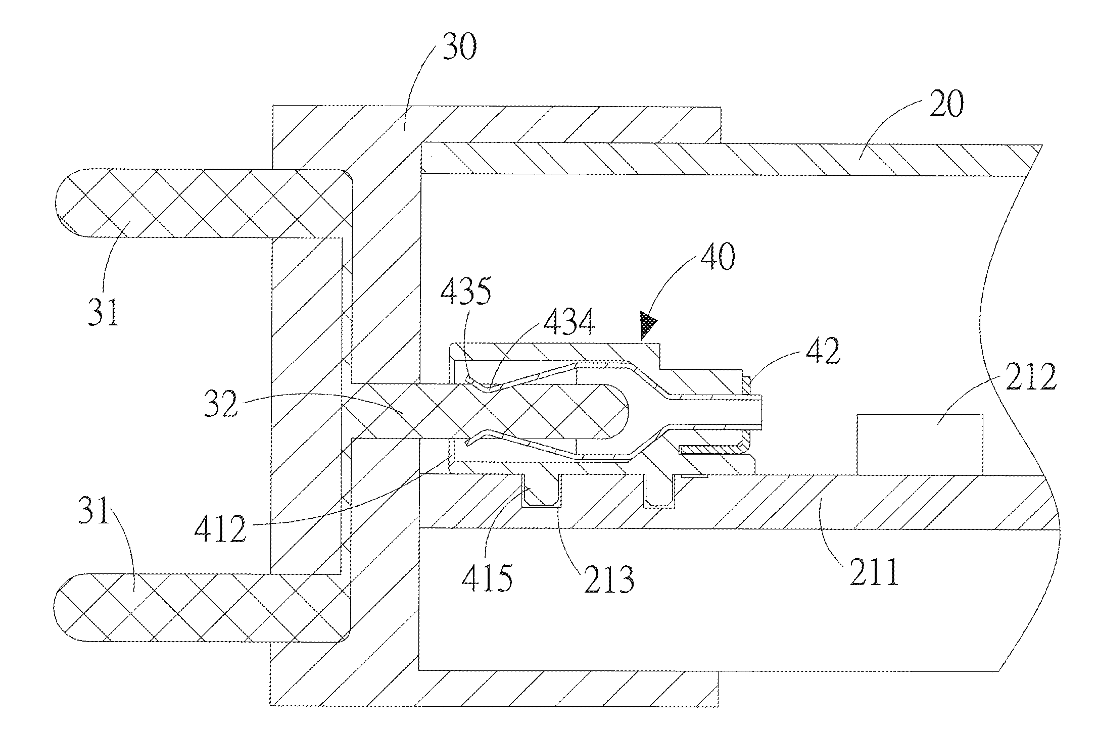 Connector of a light-emitting-diode lamp tube