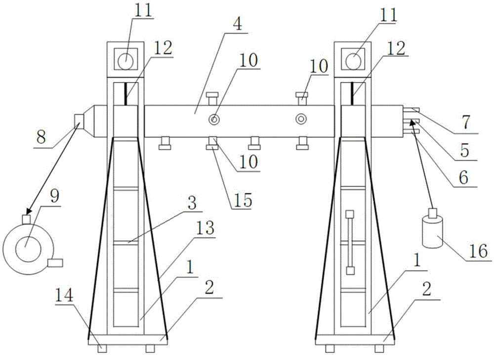 Gas drainage pipeline environment simulation device