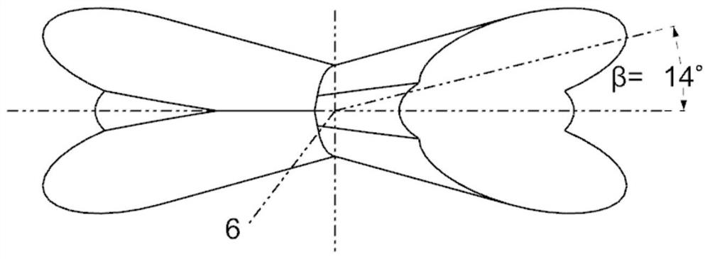 Corrugated film hole with branch holes