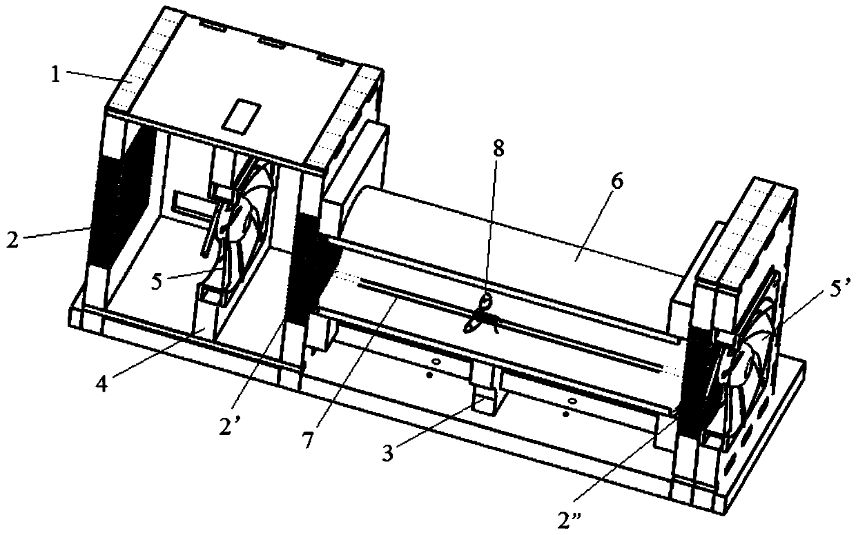 A device for an ultra-micro-sized aircraft wind tunnel test bench