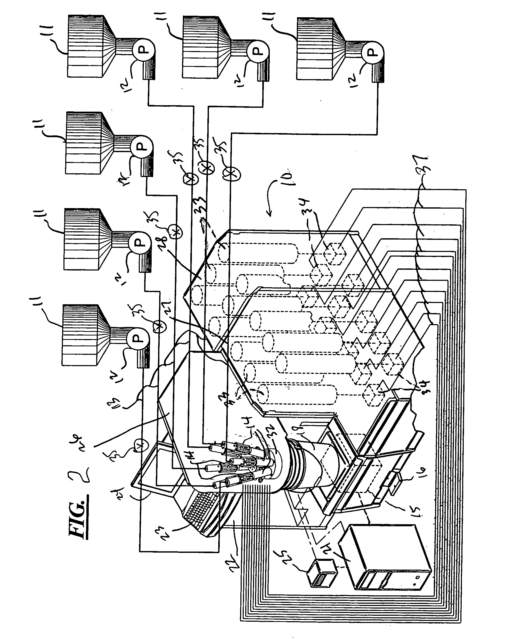 Combination gravimetric and volumetric dispenser for multiple fluids