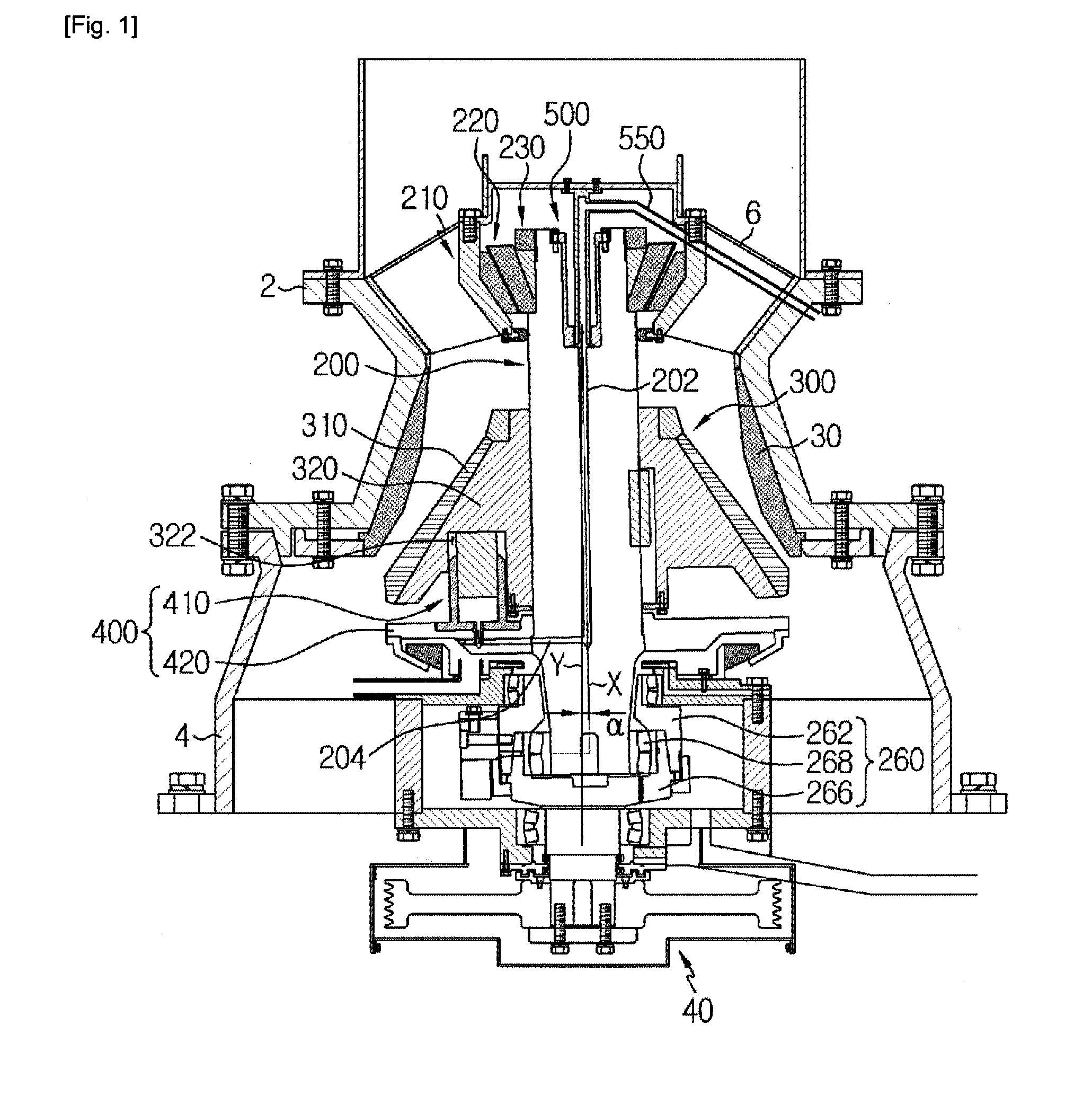 Cone-shaped crusher