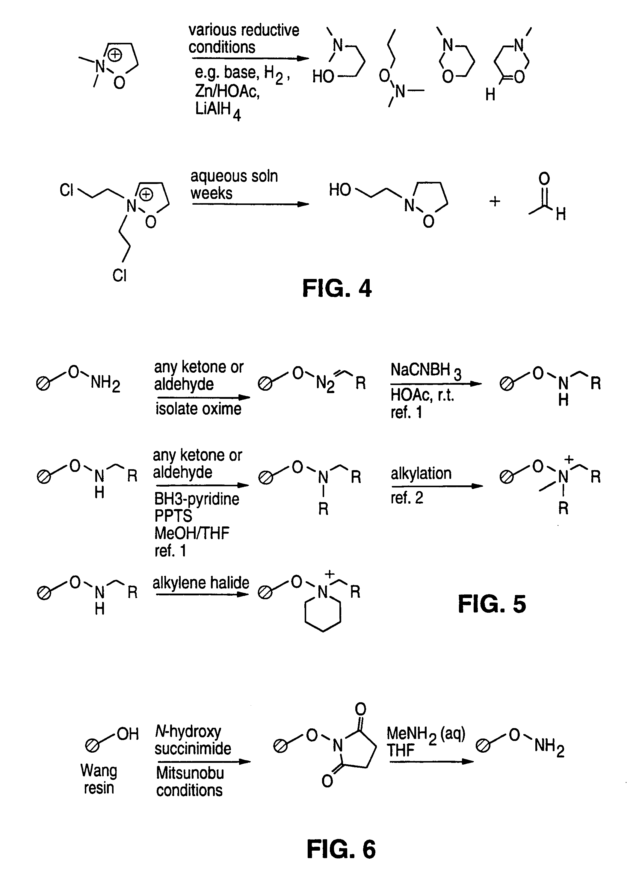 Solid phase parallel synthesis of tertiary amines