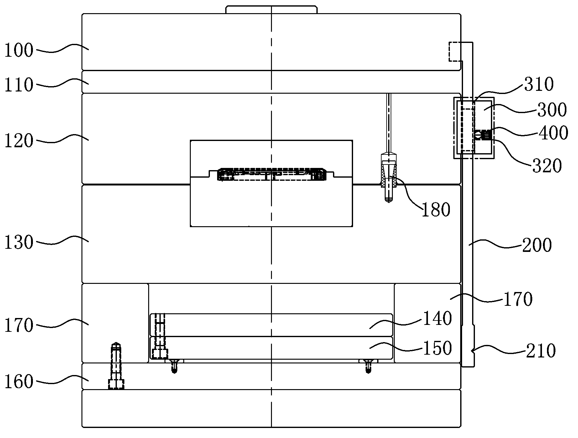 Cavity plate positioning mechanism