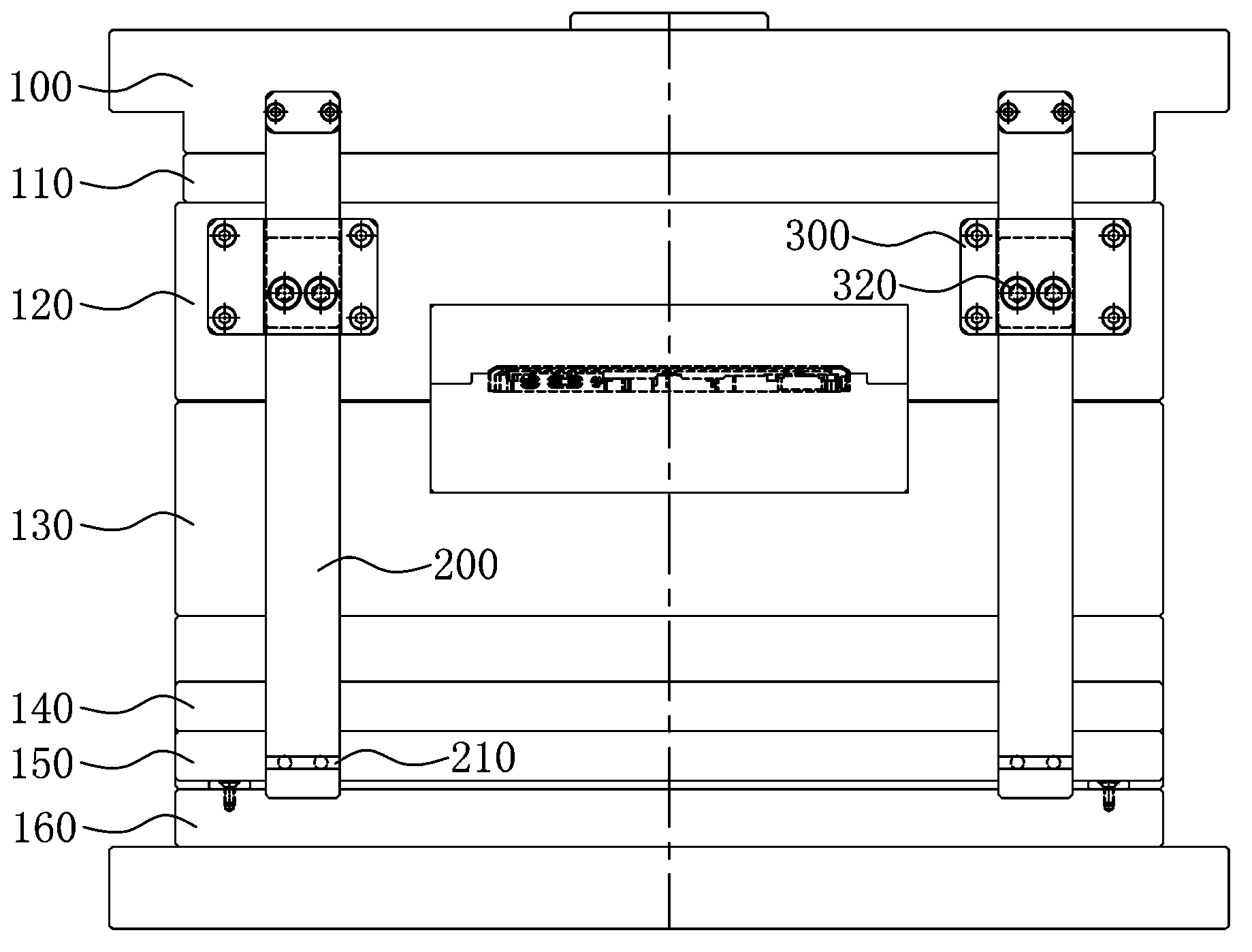 Cavity plate positioning mechanism