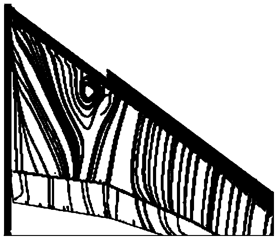 Method and device for optimizing flowing at junction of leading edge become-warped wing flap and leading edge slat