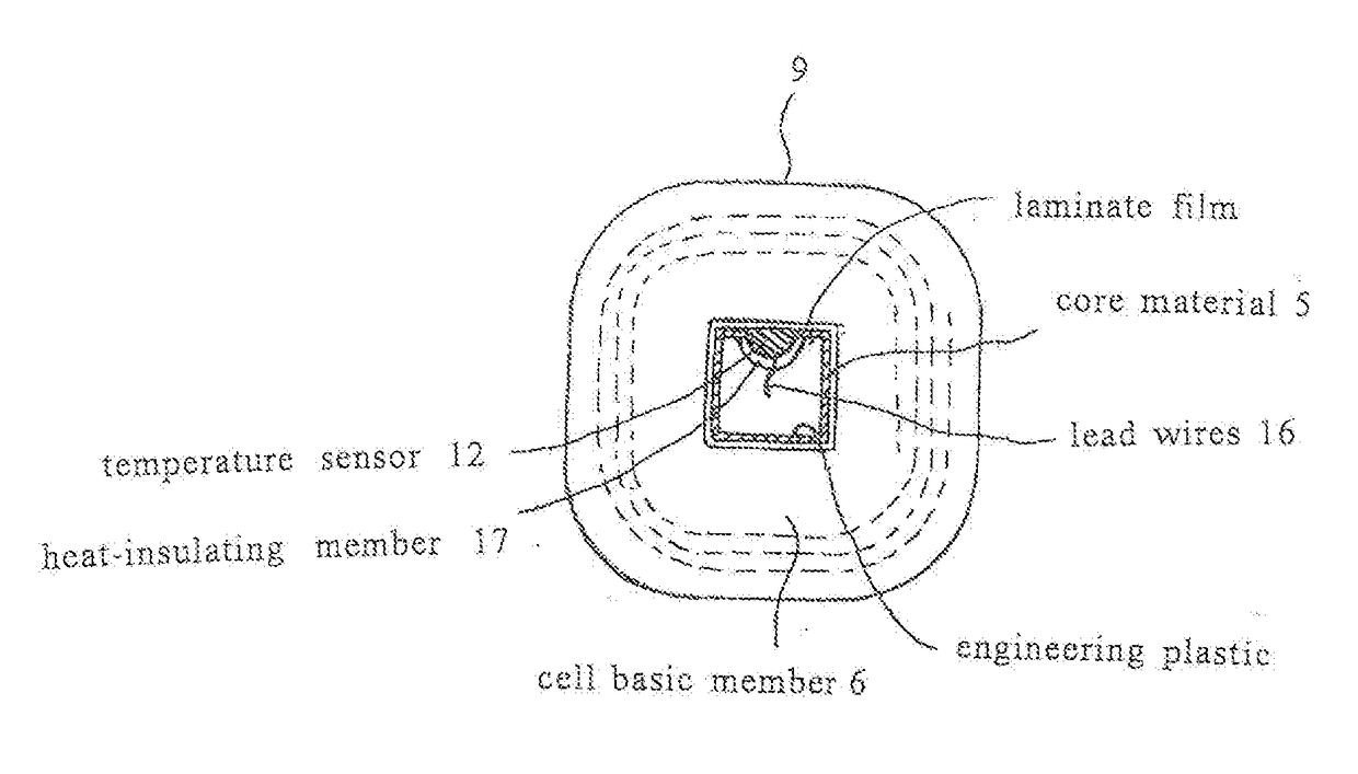 Non-aqueous electrolyte secondary battery cell and assembled battery using same