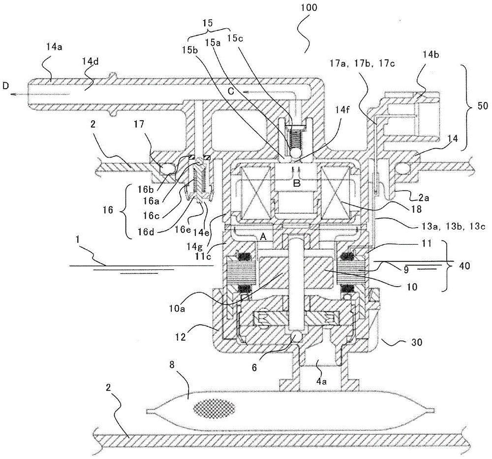 Fuel supplying device