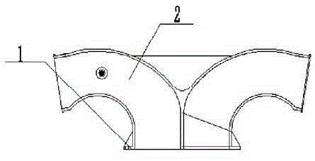 Aluminum casting air inlet elbow for air filter system