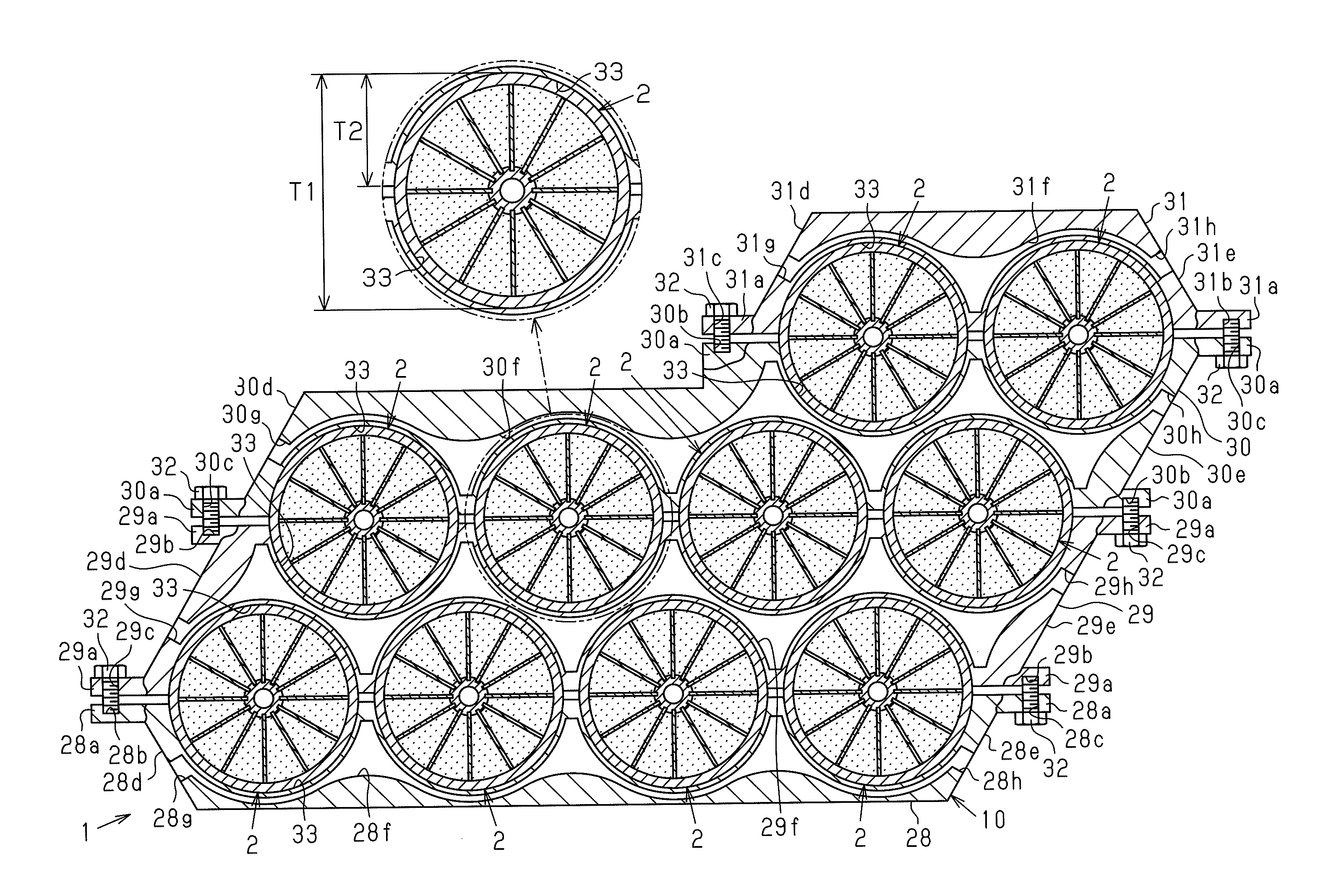 Hydrogen gas storage device