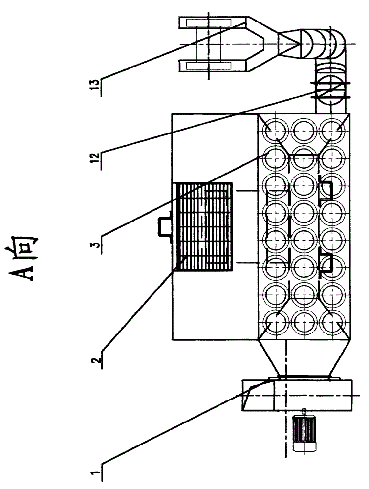 Casting cleaning-polishing-dedusting equipment with grinder